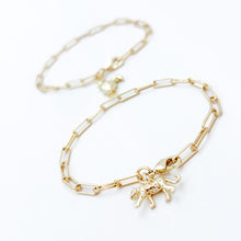 faux pearl paperclip chain bracelet