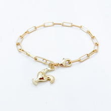 gamecock paperclip chain bracelet