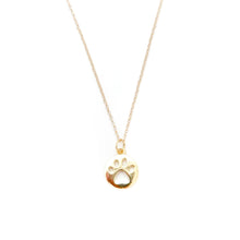 paw dainty chain necklace