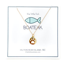 paw dainty chain necklace