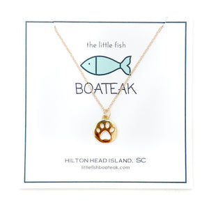 paw dainty chain necklace