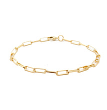 thin paperclip chain bracelet PLAIN OR ADD CHARMS
