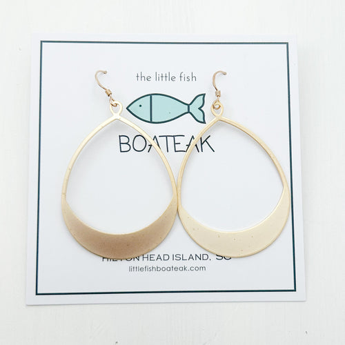 gold plated tear dangles