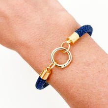 rope charm bracelet -navy