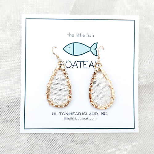 metallic linen shimmer mini keel