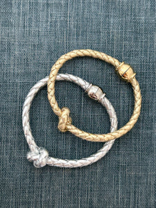 mariners knot bracelet - gold