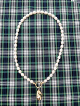SLIDER STYLE rice pearl heirloom charm necklace