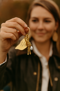 HHI keychain-gold twist