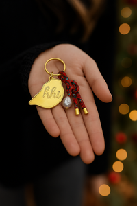 HHI keychain- tournament plaid