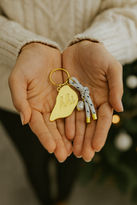 HHI keychain- nautical white + navy