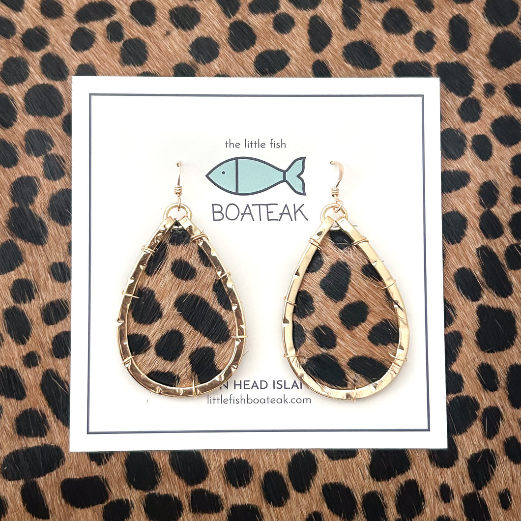 cheetah fur mini schooner