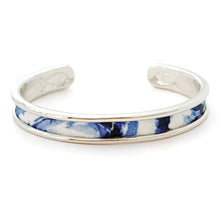 Yacht Hopper Bangle Blue & White Oyster Cuff Bracelet