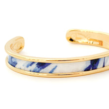 Yacht Hopper Bangle Blue & White Oyster Cuff Bracelet