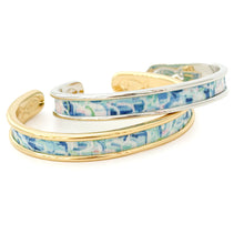 Yacht Hopper Bangle Tidal Confetti Blue Cuff Bracelet