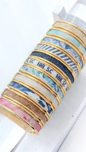 Yacht Hopper Bangle Tidal Confetti Blue Cuff Bracelet