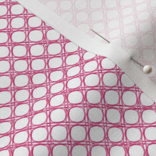 Pink Cane Webbing Mini Schooner Small Tear Earrings