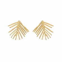 Palm Frond Studs