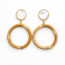 Bamboo Hoop Earrings