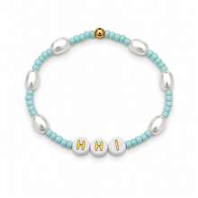 Aqua Beaded HHI bracelet
