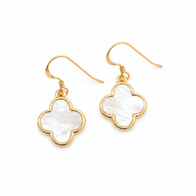 Gold Clover Dangle Earrings