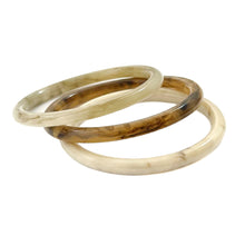 Neutral Resin Bangle Set — Stack of 3