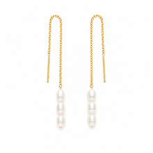Sea Pearl Chain Drop Earrings