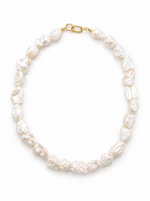 Statement Baroque Pearl Charm Necklace