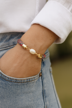 pearl girl bracelet {tartan rope}