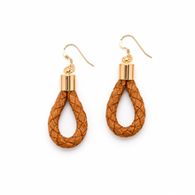 Braided Saddle Rope Loop Earrings