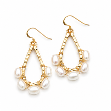 Freshwater Pearl Wrapped Drop Earrings