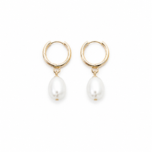 Pearl Hoop Earrings