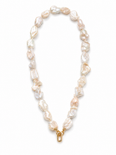 Statement Baroque Pearl Charm Necklace