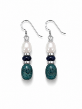 Navy & Freshwater Pearl Drops