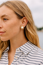 Deco Pearl Stud Earrings