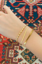 thin herringbone bracelet