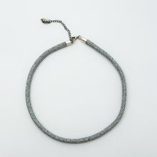 silver metallic rope cord