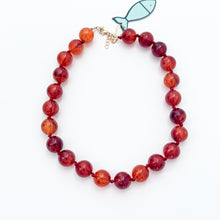 tortoise acrylic large beaded and knotted necklace