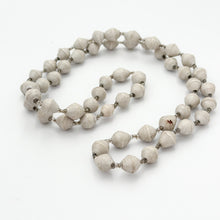 long paper beaded neckace