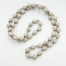 long paper beaded neckace