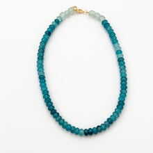 16" recycled glass necklace