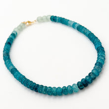 16" recycled glass necklace