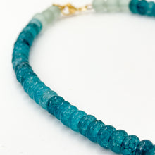 16" recycled glass necklace