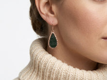 Green Crocodile Embossed Mini Keel