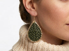 Hunter Green Woven Leather Schooner