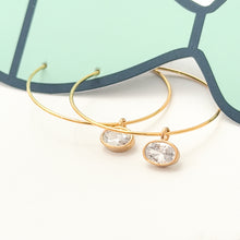 cz hoop dangles