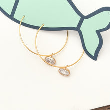 cz hoop dangles