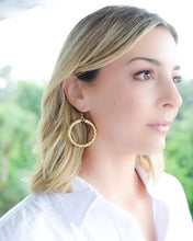 pearl white leather hoops-large/silver