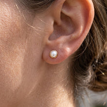 Tiny Pearl Stud Earrings