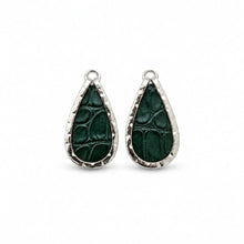 Green Crocodile Embossed Mini Keel