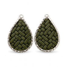 Hunter Green Woven Leather Schooner